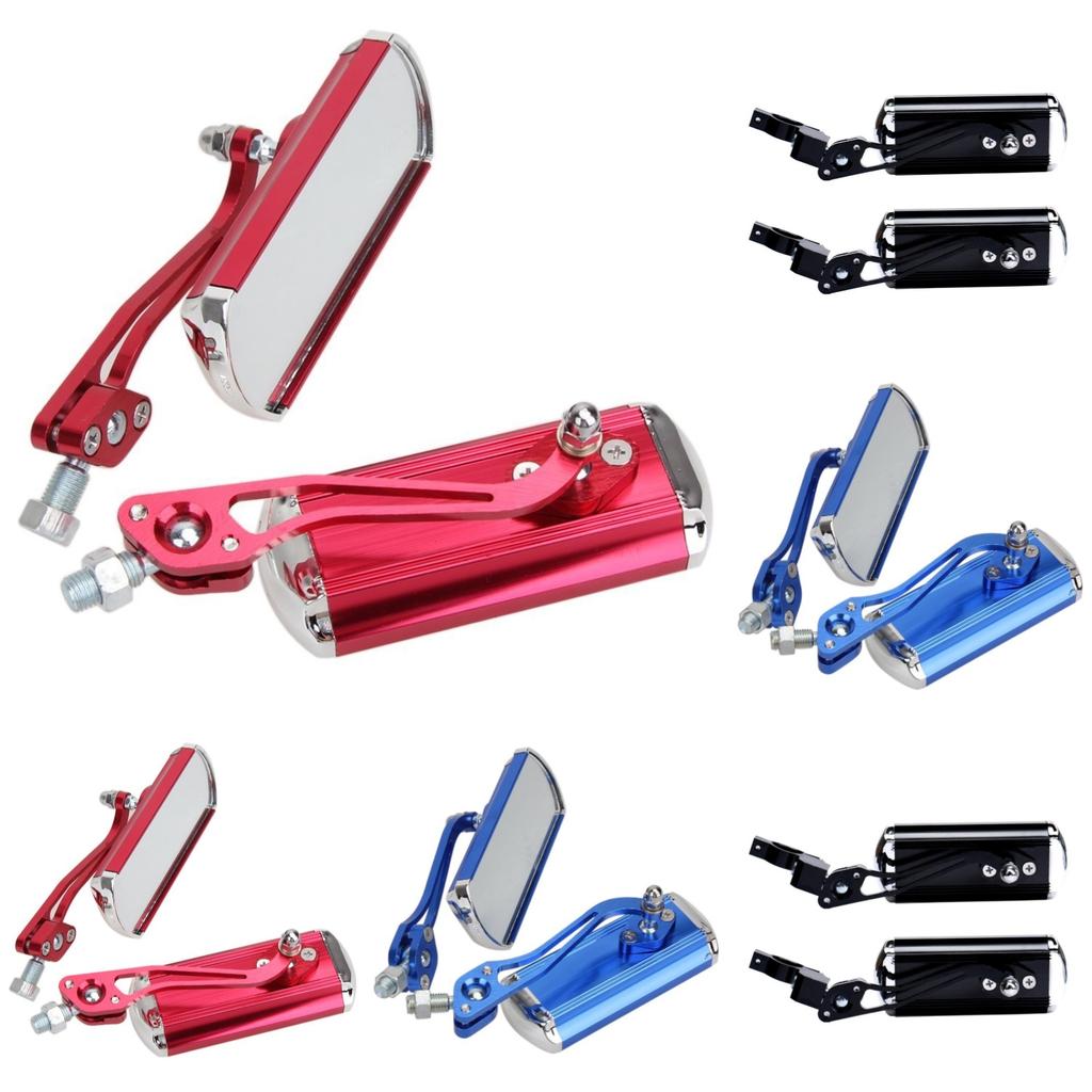 Motorcycle Rear View Mirror Bike Cycling Clear Wide Range Back Sight Rearview Reflector Adjustable Handlebar Left Right Mirror
