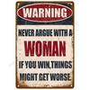 Retro Wall Art Mural Outdoor House Bathroom Home Room Decorations Decor Vintage Metal Signs Plates Tin Sign Posters Man Cave Bar