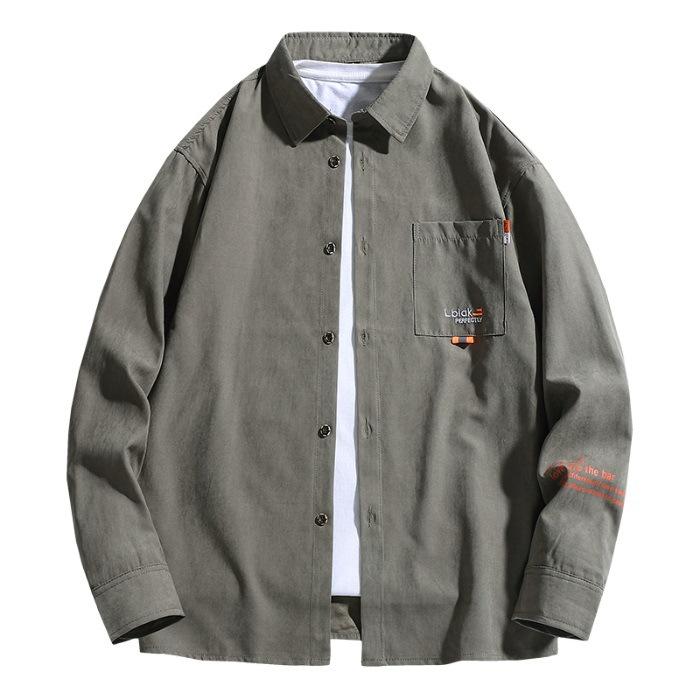

New Trendy Long-sleeved Shirt for Men, Casual Thin Shirt for Men, Work Jacket for Men 4XL