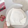 2025 Autumn Baby Girl Knitted Floral Embroidery Sweater Pullover