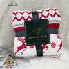 Christmas Flannel Throw - Double-Layer & Anti-Tear. Cozy Holiday Decor for Bed/Couch. Easy Care, Festive Design.