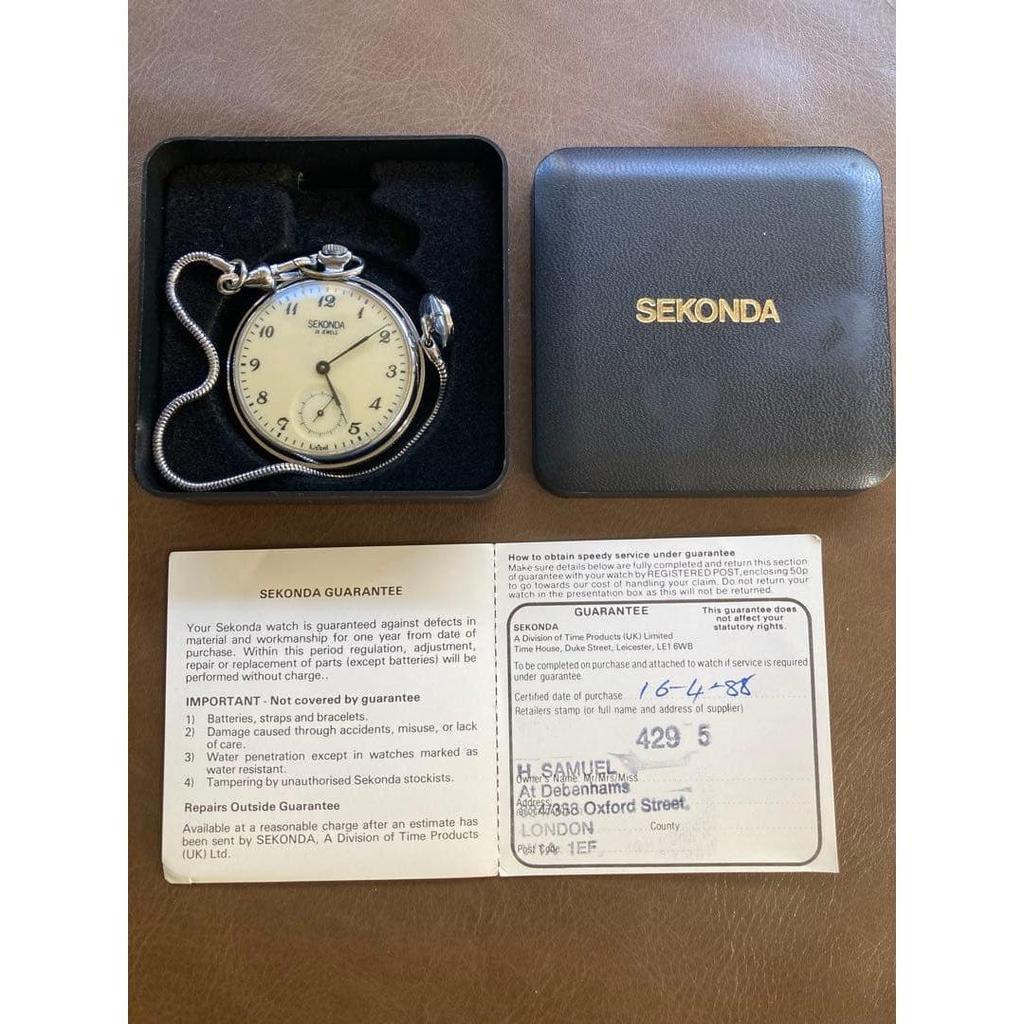 Used Antique hand-wound pocket watch (immovable item)