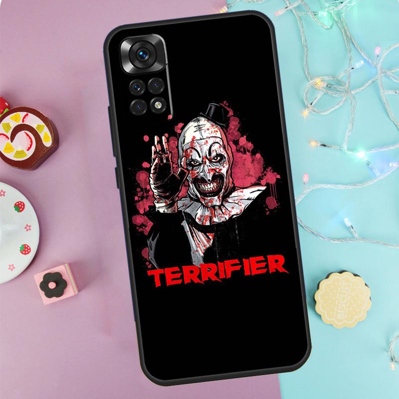 Horror Movie Terrifier Case For Xiaomi Redmi Note 14 Pro 9 10 11 12 13 9S 10S 11S 12S Redmi 14C 10C 12C 13C Cover