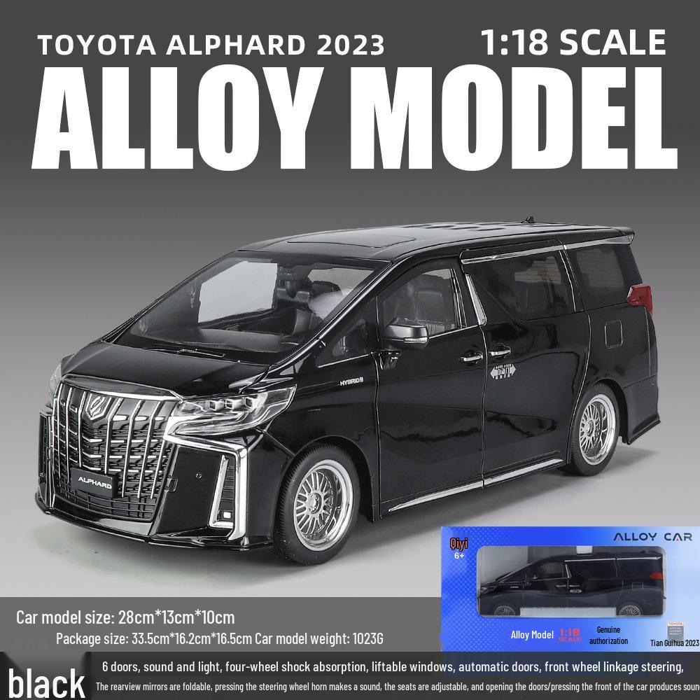 

1/18 Official Licensed Alloy Alphard Model with Automatic Doors - Perfect Gift for Him