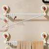 Plastic Suction Cup Towel Rack Punch Free Bath Towel Hanger Durable Single Rod Towel Rack  Toilet