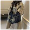 Large Capacity Denim Pillow Bag Women 2025 New Retro Casual Tote Bag