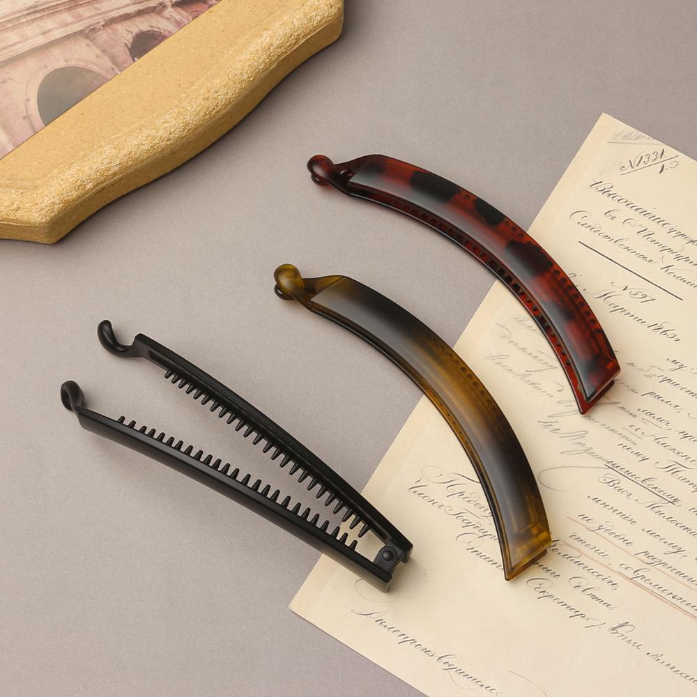 12.5cm Leopard Print Ponytail Clip - Versatile, Anti-Slip, Large Banana Twist Hair Clip for Women