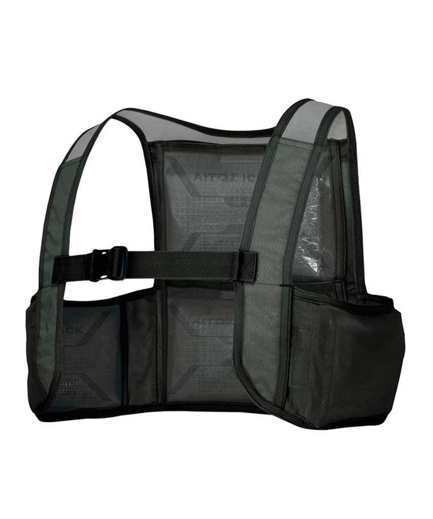 Aitoz Ice Vest 4 Ice AZ865948 XL (with Packs), Spring/Summer, Black, 010,