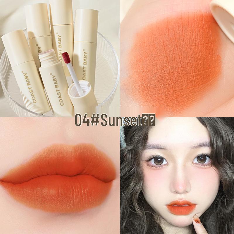 

COAST BABY Бархатно-матовый блеск для губ: Нелипкий, Стойкий, Псевдо-нюдовый финиш 2.5g