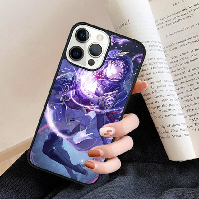 Baal Raiden Shogun Genshin Impact Phone Case Cover For iPhone 17 Air 16 15 14 plus 12 13 pro max coque Fundas