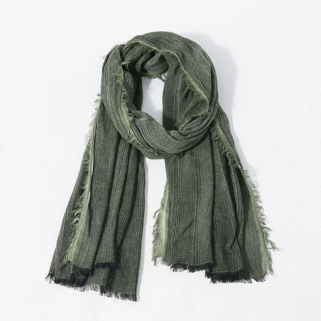 75*195cm New Striped Scarves for Men Vintage Gentleman Fringe Scarf