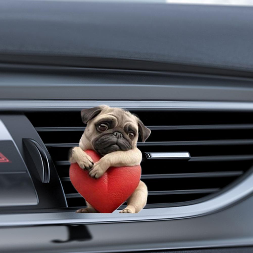 Cute Puppy Car Air Outlet Perfume Clip Car Mounted Tablets Aromatherapy Conditioning Solid Hanging Aromatherapy Car Air V5T3