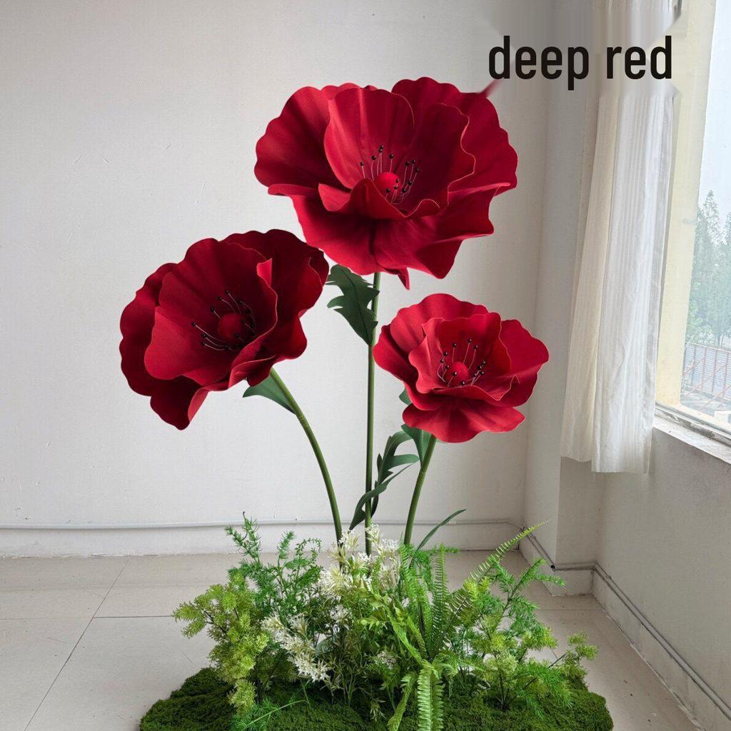 Large Foam Paper Flower Stands for Wedding, Event, or Window Display Decor