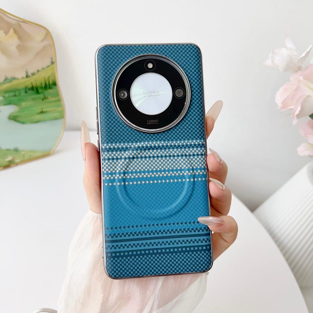 For Huawei Honor X9B Case Hard Carbon Fiber Magnetic Wireless Charging Protective Back Cover For Huawei Honor X9b Phone Shell