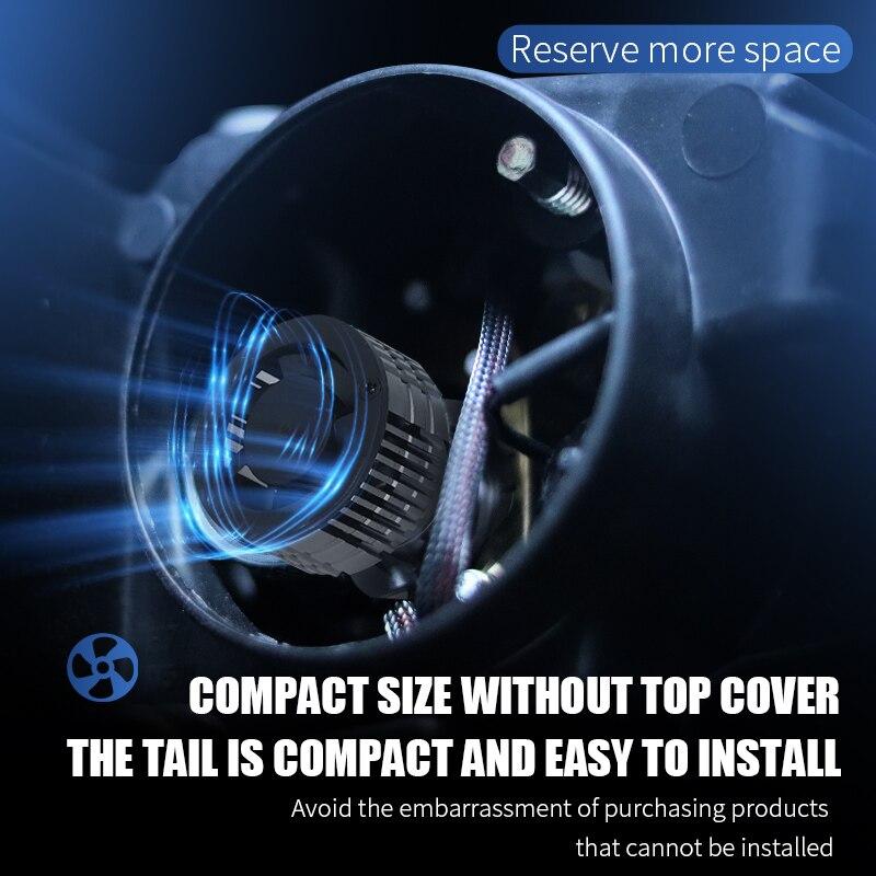 130W H7 H4 LED HB3 HB4 9005 9006 H1 H3 H11 HIR2 9012 LED-Lampen Auto Scheinwerfer Canbus Turbolüfter Auto Nebelscheinwerfer 6000K