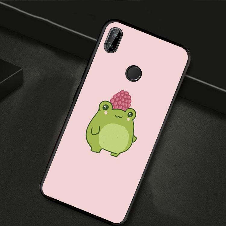 Cute Kawaii Frog For Huawei Nova Y70 Y60 Y90 Y61 Y91 Y73 Y72 12s 12i 11i 8i 9 10 SE P30 P40 Lite P60 Pro Case