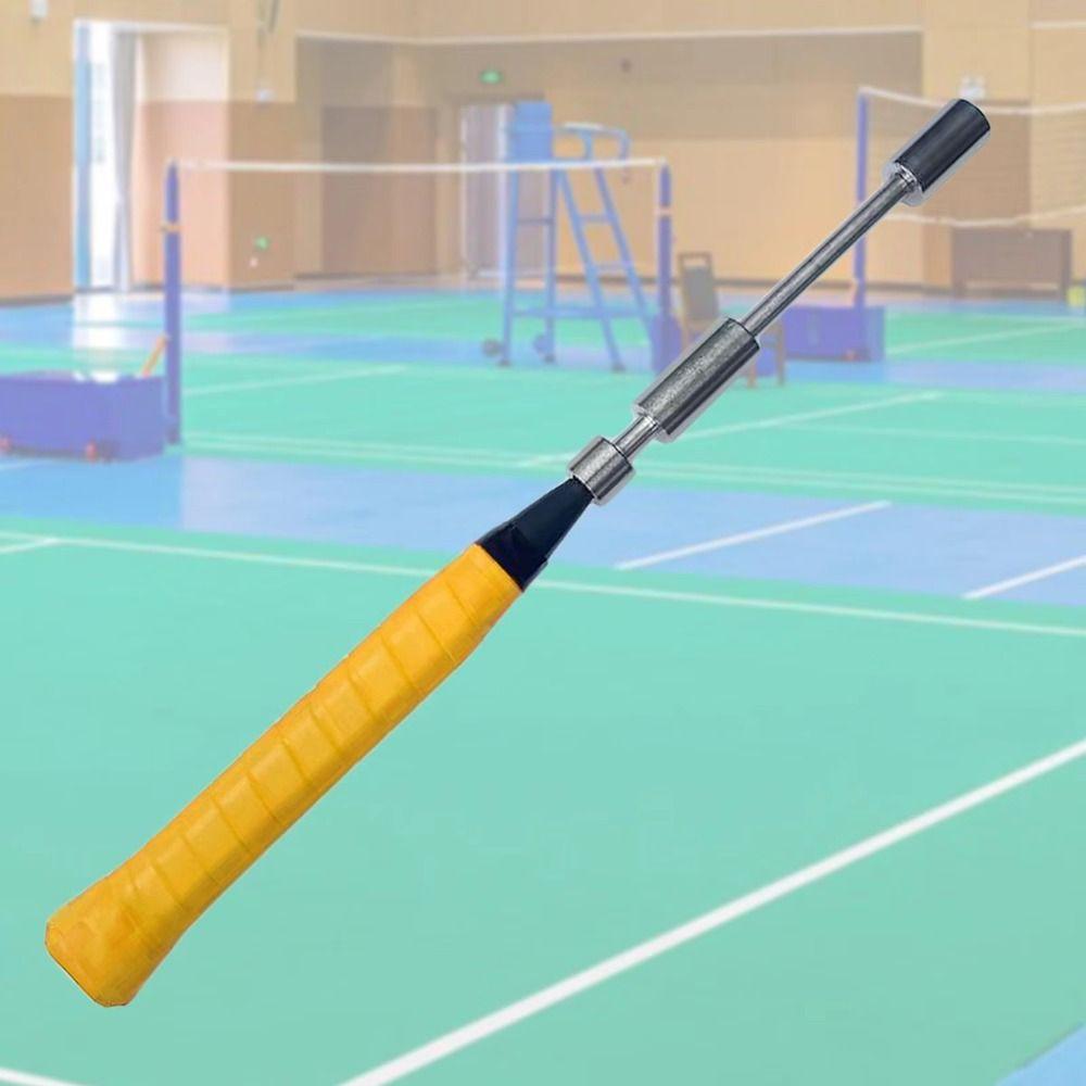 Stainless Steel Badminton Training Stick Adjustable Weight Training Tool Badminton  Sport Equipment