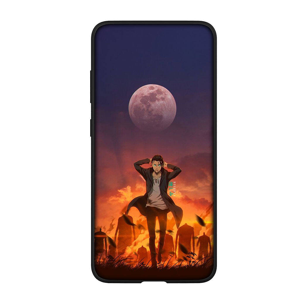 for Samsung Galaxy S25 S24 iPhone 17 16 15 Xiaomi Redmi Note 14 13 12 11 Plus Pro Max XR A37 Case Cartoon Attack on Titan Eren Jaeger Levi OPPO Huawei