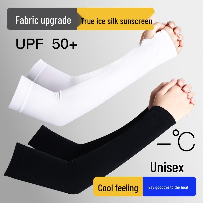 Men's UPF50+ Sun Protection Arm Sleeves for Cycling and Driving