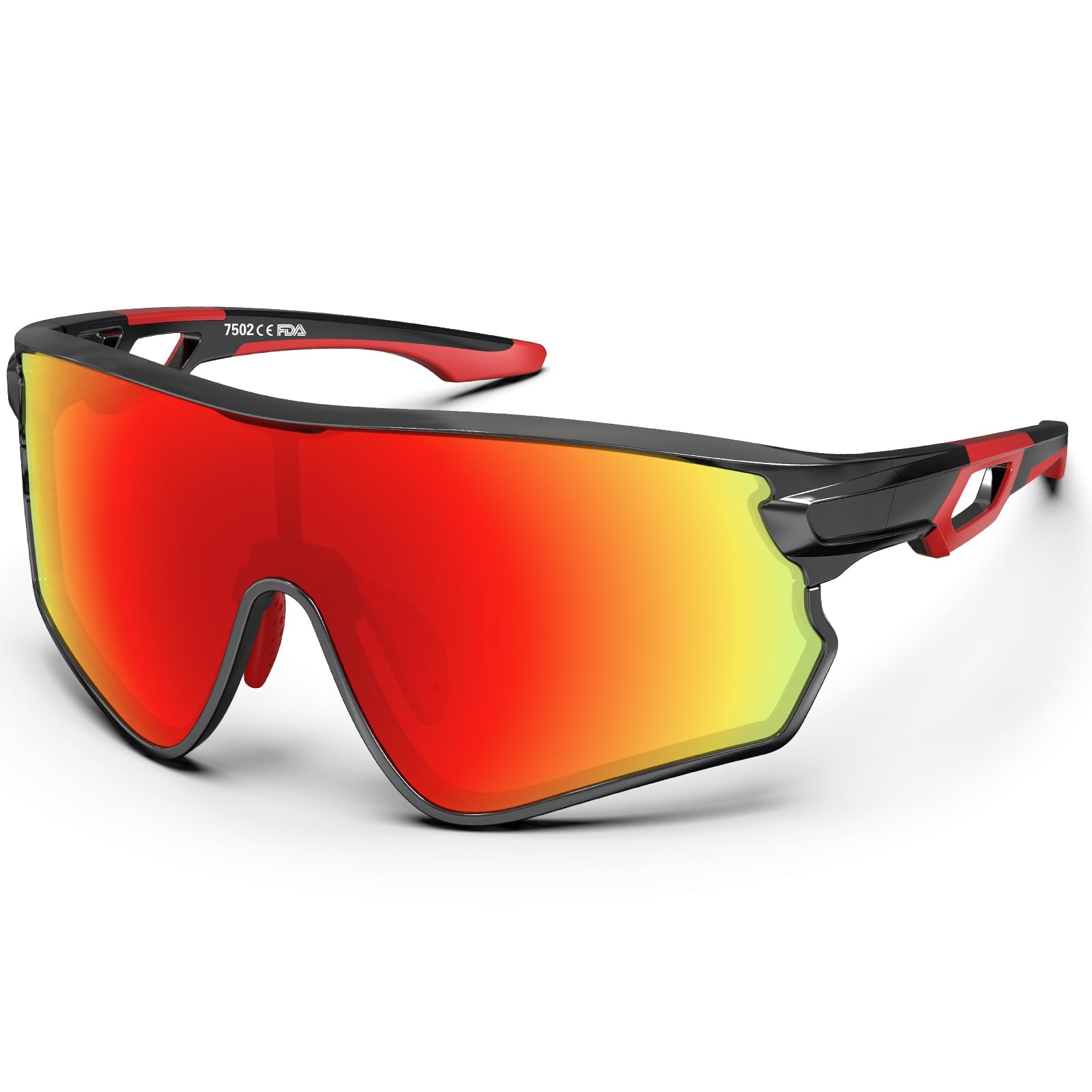 

Спортивные Поляризованные Большие Очки Ультра TR90 УФ Глянцевый Красный [BEACOOL], Линзы, Бег, Бейсбол, Велоспорт, Рыбалка, Альпинизм, Гольф,