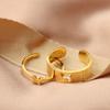 Jewelry Two-Piece Set Butterfly Open Ring Women'S Niche High-End Light Luxury Jewelry 18K Titanium Steel Ring Simple