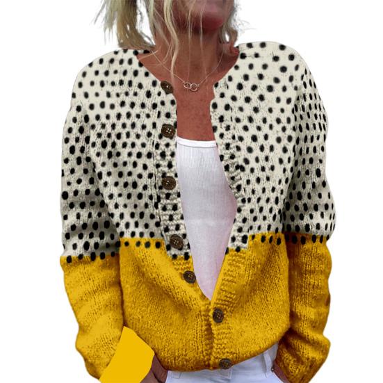 

Женский свитер, пальто, круглый вырез, длинный рукав, анималистичный принт, вязаная верхняя одежда, свободный крой, открытый спереди, кардиган XL