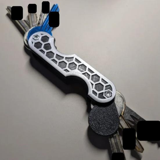 Key Holder Compact Size Lightweight Key Organizer Easy Access Car Fobs Minimalist EDC Keychains Expandable Kit