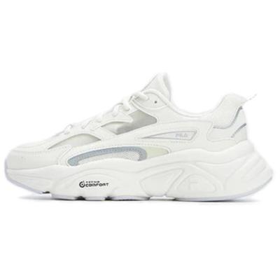 Mars 1 Leather Single Layer Sports Shock Absorbing Wear Resistant Low Top Casual Shoes Women Sneaker White Gray F12W322109FGS