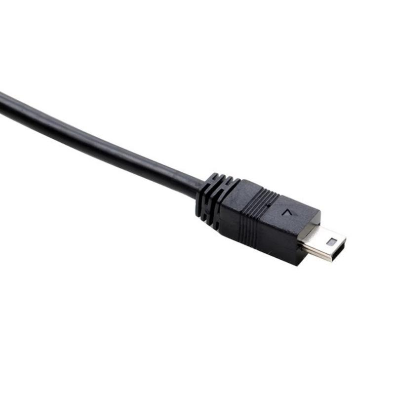 Doppelter USB A Stecker auf Mini B 5Pin Y Splitter Kabel für externe Festplatte DVDs BluRay 50cm Hohe Geschwindigkeitsdatenübertragung