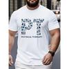 Europäische Größe Herren Übergröße T-Shirt mit PT Physiotherapie Collage Kunst mit einem Knitter-Design