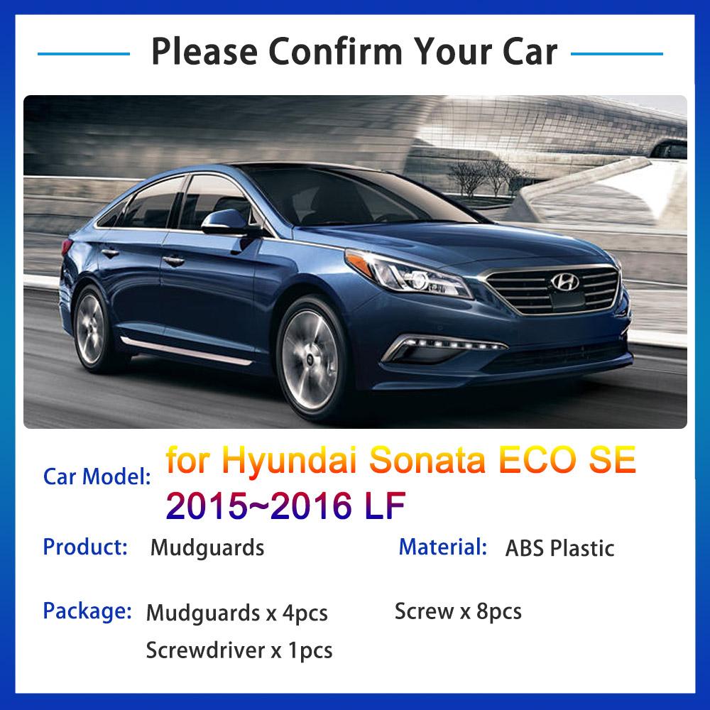 For Hyundai Sonata ECO SE 2015~2016 I45 LF Mud Flaps Splash Guards Flap Mudguards Fender Front Rear Wheel Car Stying