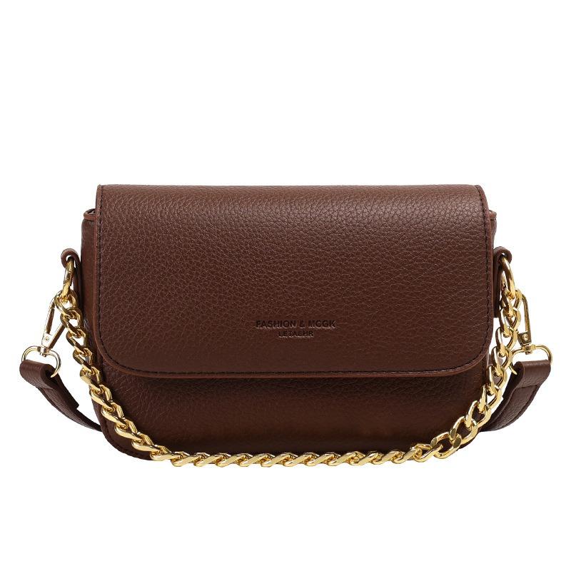 Today's Popular Small Square Bag Women's Tide Lychee Pattern High-end Texture Niche Chain Single Shoulder Messenger Bag Women's Summer