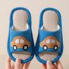 Kinder Cartoon Auto Jungen und Mädchen Sommer Leinen Innen/Außen PVC-Beständige Sohle Sandalen