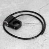 12V 25mm/0.98in Stainless Steel LED Waterproof Handlebar Switch for Motorcycle ATV Black Less