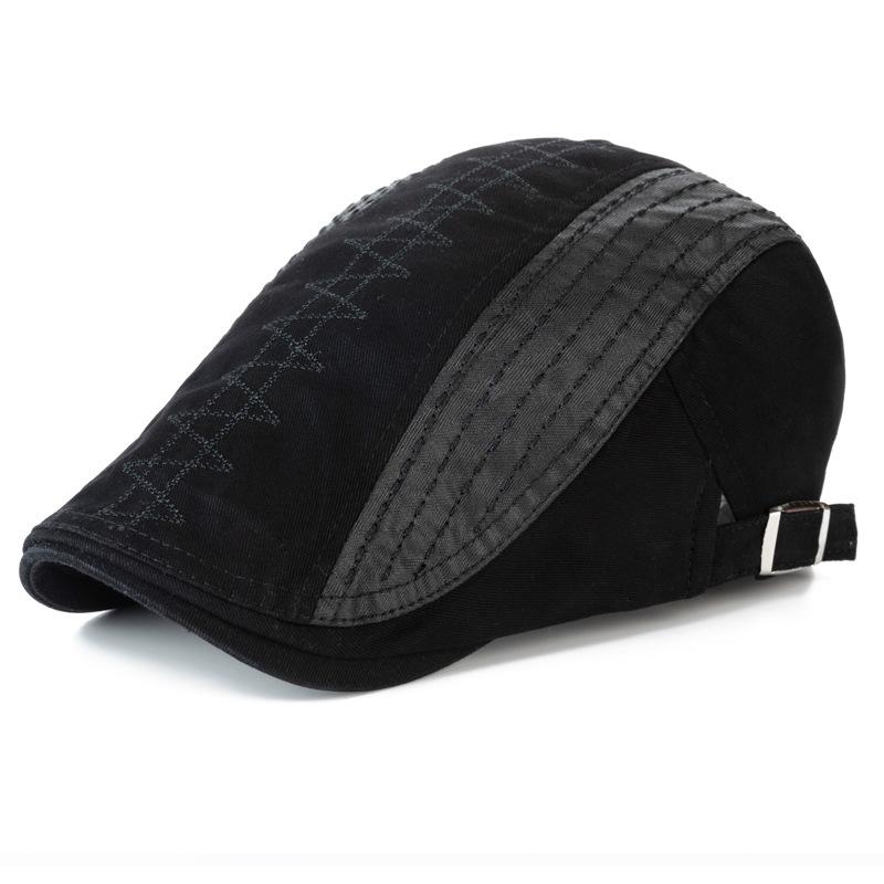 New Casual Hat Men's Fashion Cap Sun Protection Shade Beret Women Painter Forward Hat Cotton