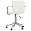 Office Chair Swivel White Faux Leather