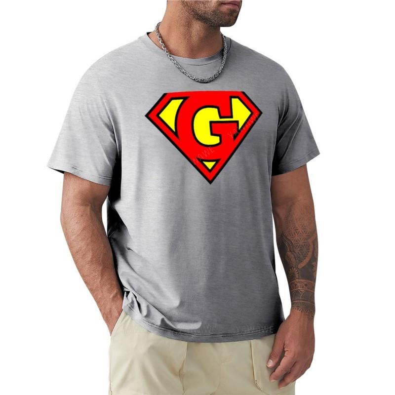 man summer for boys Letter G | Super Letter Vol.1 Short sleeve for a boy boys t shirts mens t shirts pack new men cotton tshirt