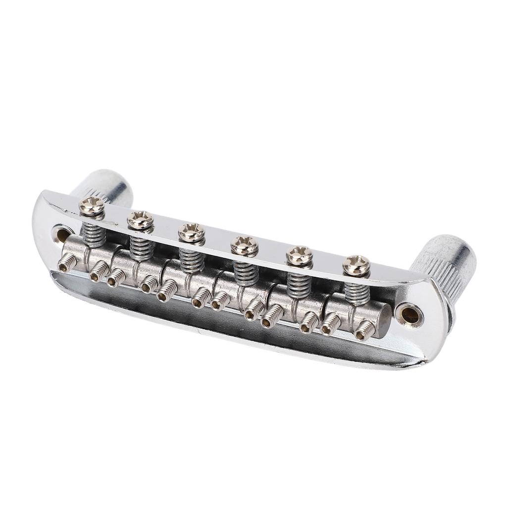 Guitar Bridge Replacement Zinc Alloy Top Load Adjustable Saddle Tremolo Bridge for Jazzmaster 6 String Guitars