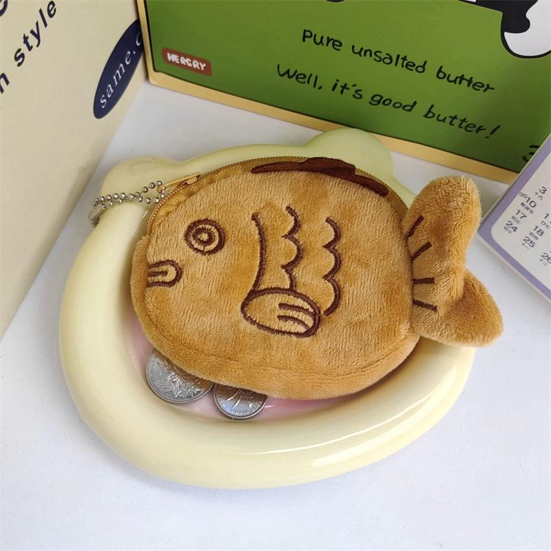 Creative Cute Taiyaki Coin Purse: Red Envelope & Bluetooth Earphone Storage Bag