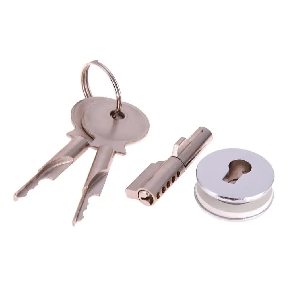 Anti-theft Sliding Glass Push Door Hardware Accessories Showcase Glass Display Cabinet Door Window Cabinet Lock Glass Lock