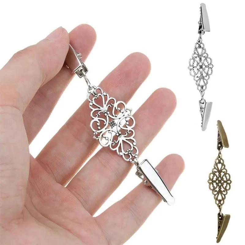 2025 Clip Brooch Sliver PinNew Cardigan Brooch Fasteners for Clothes Clothespins Scarf  Buckle Holder Women Dress Jewelry