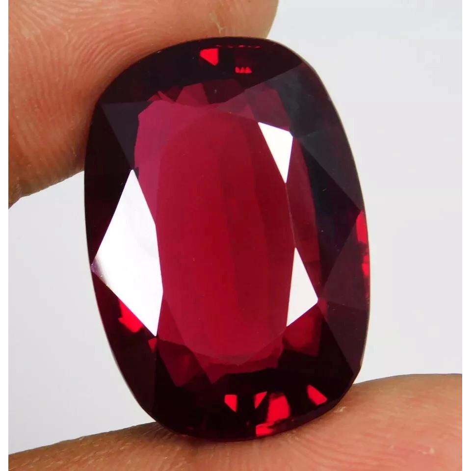 86-88 Ct Natural Burma Blood Red Ruby Stunning Certified Loose Gemstone