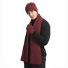 Unisex Knitted Scarf  Hat and Gloves Set Stretch Hat Scarf and Mitten Set