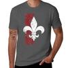 Martyred Fleur De Lis Tshirt Big And Tall Crew Neck Tee