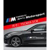 2PCS Car Logo Door Side Sticker Creative Auto Body Decals Waterproof Decor Sticker For BMW M Power X1 X3 X5 X6 M5 E90 E39 E46
