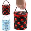 New Yarn Storage Tote Bag Small Empty Yarn Storage Bag Cashew Flower Knitting Tote Bag Portable Storage Crochet Hook Sewing Tool
