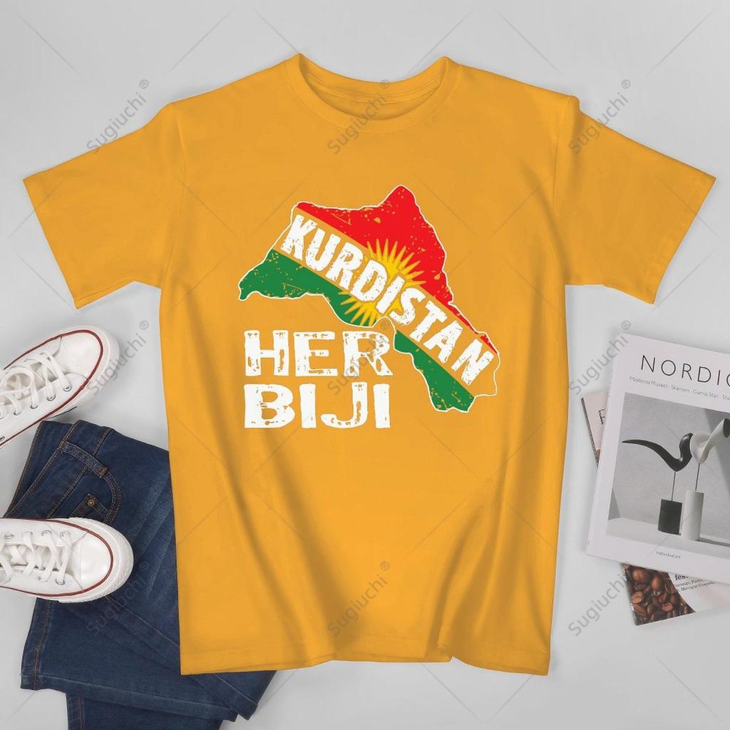 Unisex Unisex Kurden Kurdistan Newroz Kurdi Flag Her Biji Kurdistan Tshirt Tees T Shirts WoUnisex Boys 100 Cotton TShirt