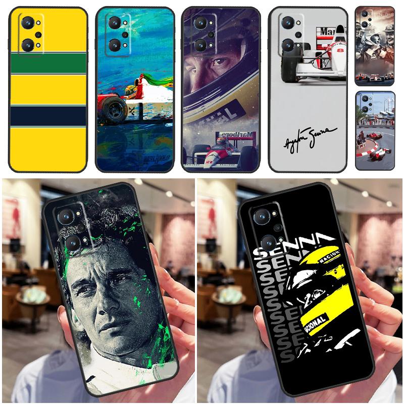 Ayrton Senna F1 For Realme C55 C51 C21Y C25S C75 C67 C61 C53 13 12 10 11 14 Pro Plus GT 6T 6 5 GT7 Pro Case