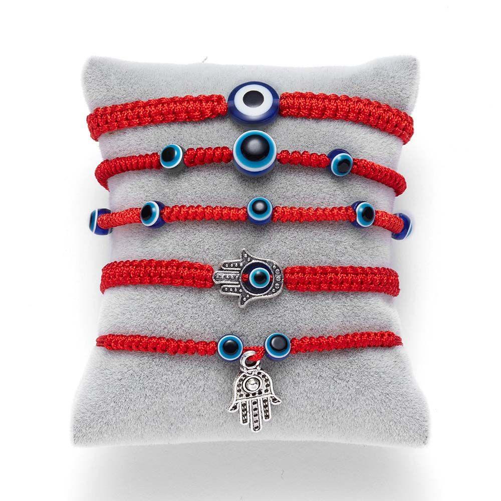 Bohemian Hand Braided Turkish Demon Eye Beads String Jewelry Bracelets Bangles Fashion Accessories