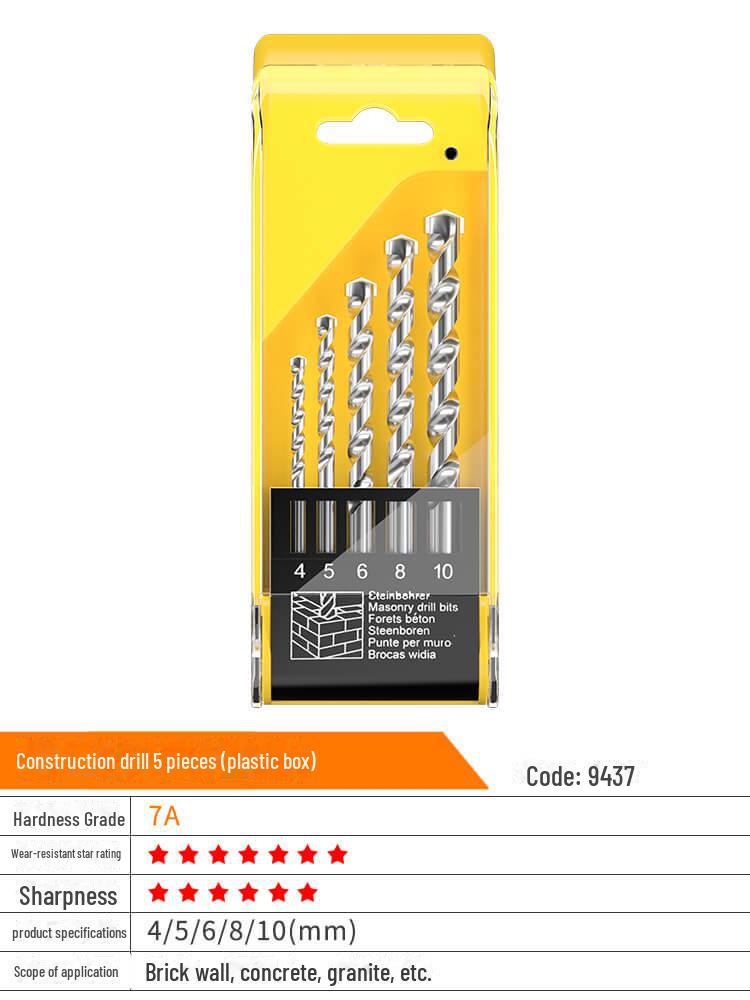 Huhao Cobalt Alloy Twist Drill Bit Set for Electric Hammer and Stainless Steel.